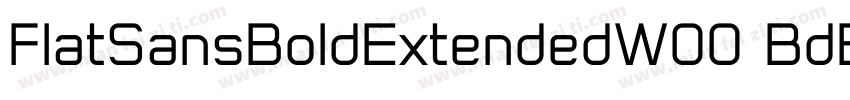 FlatSansBoldExtendedW00 BdEx字体转换